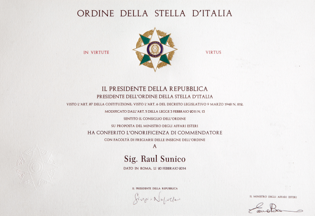 Italian-Commendation